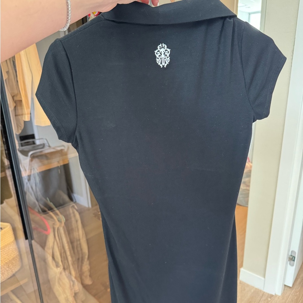 Chrome hearts women’s mini dress black polo